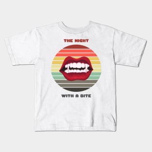 Sunset Fangs / Night With a Bite Kids T-Shirt